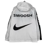 Nike White Grey and Blue Windbreaker Jacket
