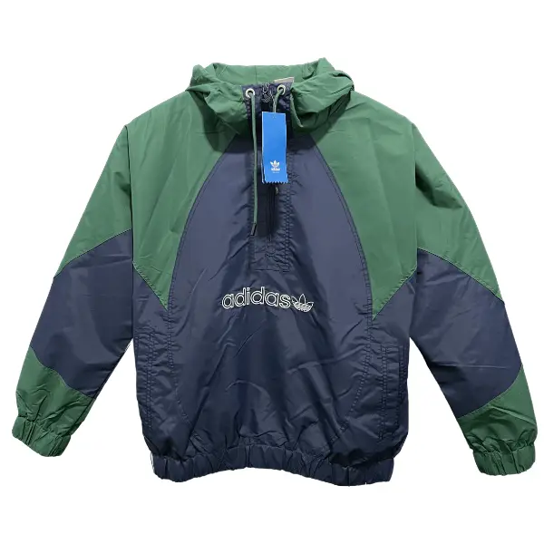 Adidas Green Blue Windbreaker Jacket