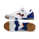 Joma Top Flex 24 White Blue and Orange Futsal IC Football Boot