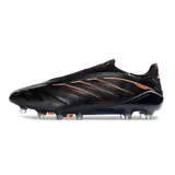 Adidas Copa Pure 4 Laceless Elite Black and Orange Firm Ground FG Football Boot