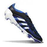 Adidas Predator 25 Elite Black White and Blue Firm Ground FG Football Boot