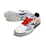 Joma Top Flex 24 IC White Blue and Orange Futsal Football Boot - White/Red/Yellow