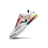 Joma Top Flex 24 IC White Blue and Orange Futsal Football Boot - White/Red/Yellow