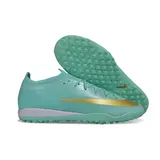 Nike Air Zoom Mercurial Vapor 17 Elite Light Green and Golden Turf TF Kids Football Boot