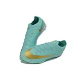 Nike Air Zoom Mercurial Vapor 17 Elite Light Green and Golden Turf TF Kids Football Boot