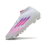 Adidas F50 Elite Mid Cut White and Pink Firm Ground FG Football Boot