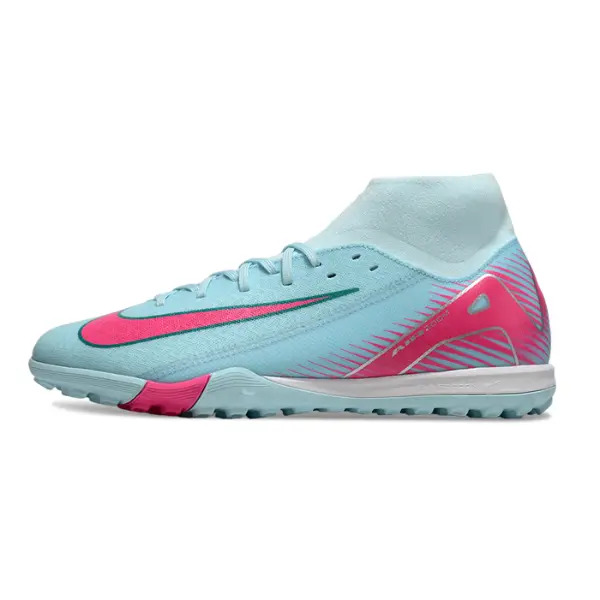 Nike Zoom Mercurial Superfly 10 Academy Light Blue Turf TF Football Boot - Ice Blue/Pink