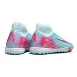 Nike Zoom Mercurial Superfly 10 Academy Light Blue Turf TF Football Boot - Ice Blue/Pink