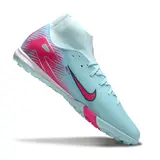 Nike Zoom Mercurial Superfly 10 Academy Light Blue Turf TF Football Boot - Ice Blue/Pink