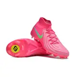 Nike Phantom Luna 2 Elite Pink and Green Firm Ground FG Kids Football Boot