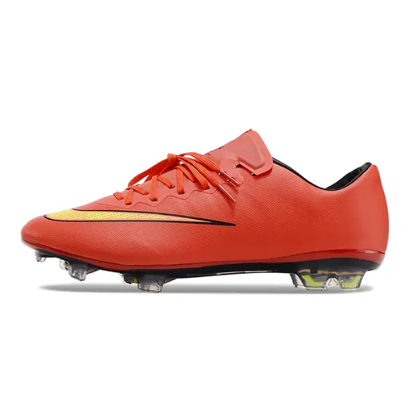 Nike Air Zoom Mercurial Vapor 10 Elite Red and Yellow Firm Ground FG Football Boot