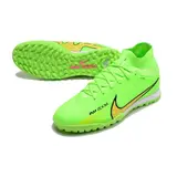 Nike Zoom Mercurial Superfly 9 Elite Green and Yellow Turf TF Football Boot