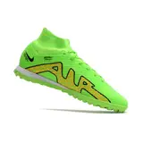 Nike Zoom Mercurial Superfly 9 Elite Green and Yellow Turf TF Football Boot
