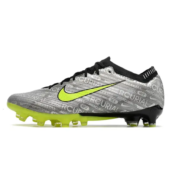 Nike Air Zoom Mercurial Vapor 15 Elite Gray and Green Artificial Ground AG Football Boot