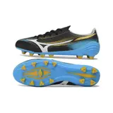 Mizuno Alpha III Elite Black and Blue Firm Ground FG Football Boot