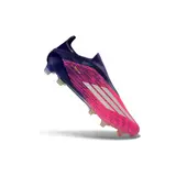 Adidas F50 Elite Laceless Pink, Purple and White Firm Ground FG Football Boot