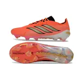 Adidas Predator 26 Elite Orange, Black and Golden Firm Ground FG Football Boot