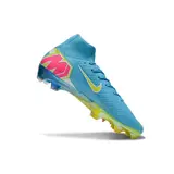 Nike Air Zoom Mercurial Superfly 10 Elite Light Blue and Yellow Firm Ground FG Football Boot