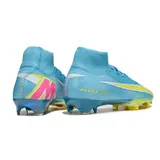 Nike Air Zoom Mercurial Superfly 10 Elite Light Blue and Yellow Firm Ground FG Football Boot