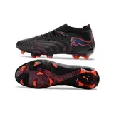 Puma Future 9 Low Cut Black and Red Firm Ground FG Football Boot