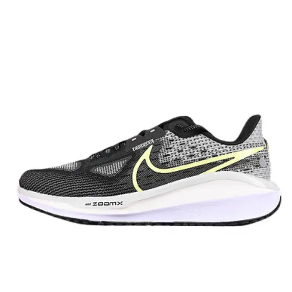 Nike Air Zoom Vomero 17 Black and Gray Running Shoes - Black/Volt