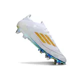 Adidas F50 Primeknit Elite White and Green Mixed Studs SG Football Boot