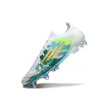 Adidas F50 Primeknit Elite White and Green Mixed Studs SG Football Boot