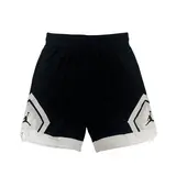 Jordan Black and White Shorts - White Diamond Panel