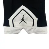 Jordan Black and White Shorts - White Diamond Panel