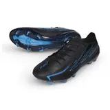 Adidas F50 Hyperfast Laced Elite Black and Blue Firm Ground FG Football Boot