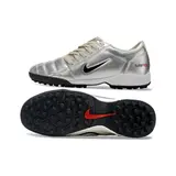Nike Total 90 III Kids Turf TF Football Boot Silver and Gray