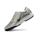 Nike Total 90 III Kids Turf TF Football Boot Silver and Gray