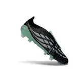 Adidas Predator 26 Elite Tongue Black, White and Green Firm Ground FG Football Boot