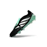Adidas Predator 26 Elite Tongue Black, White and Green Firm Ground FG Football Boot