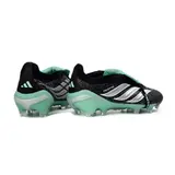 Adidas Predator 26 Elite Tongue Black, White and Green Firm Ground FG Football Boot