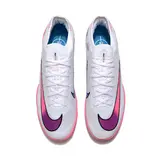 Nike Zoom Mercurial Vapor 15 Elite White Pink and Blue Turf TF Football Boot