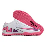 Nike Zoom Mercurial Vapor 15 Elite White Pink and Blue Turf TF Football Boot