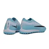 Nike Air Zoom Mercurial Vapor 17 Elite White and Light Blue Turf TF Football Boot