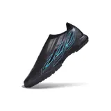 Adidas F50 Hyperfast Laceless Elite Black and Blue Turf TF Football Boot