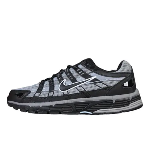 Nike P-6000 Black and Gray Running Shoes - Dark Grey
