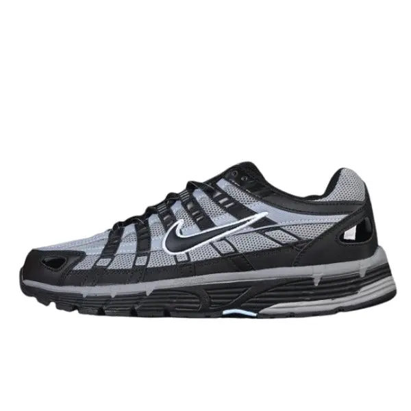 Nike P-6000 Black and Gray Running Shoes - Dark Grey