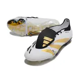 Adidas Predator 30 Elite Tongue White Black and Yellow Firm Ground FG Football Boot