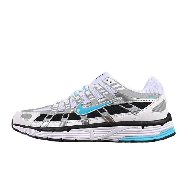 Nike P-6000 Light Blue and Gray Running Shoes - Grey/Black
