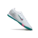 Nike Zoom Mercurial Vapor 16 Elite White Blue and Pink Turf TF Football Boot