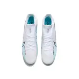 Nike Zoom Mercurial Superfly 9 Elite White Blue and Pink Firm Ground FG Kids Football Boot