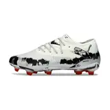 Puma Future 8 Low Cut White and Black Firm Ground FG Football Boot