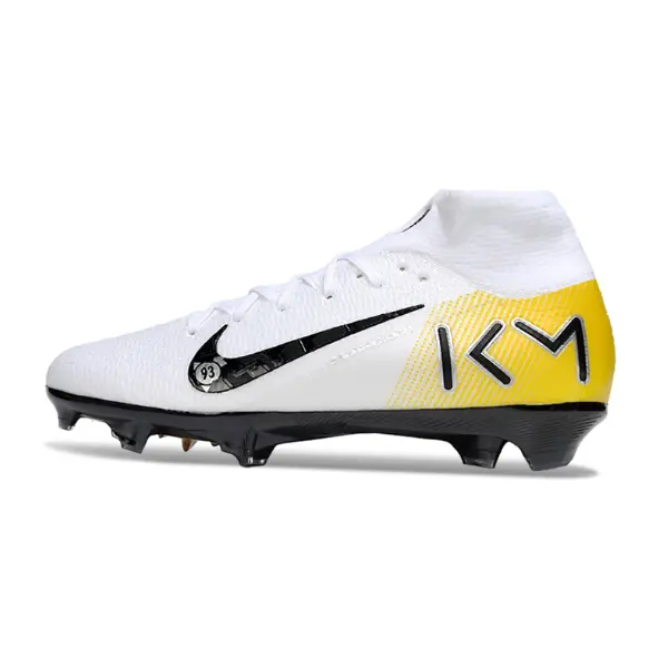 Nike Mercurial Superfly 10 Elite White Mbappe Pack Firm Ground FG Kids Football Boot