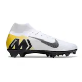 Nike Mercurial Superfly 10 Elite White Mbappe Pack Firm Ground FG Kids Football Boot