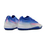Nike Air Zoom Mercurial Vapor 17 Elite Blue and White Turf TF Kids Football Boot - Blue Sole