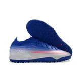 Nike Air Zoom Mercurial Vapor 17 Elite Blue and White Turf TF Kids Football Boot - Blue Sole